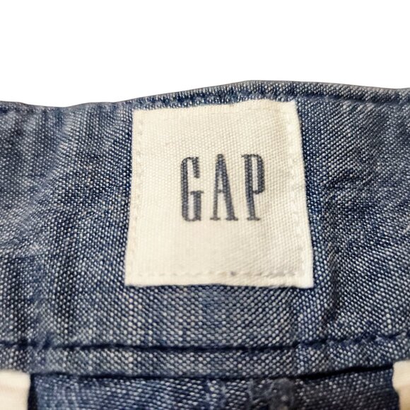 GAP Women's Girlfriend Khaki Short size 8‎ Blue Chambray NWT - Picture 6 of 6